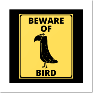 Funny bird sign (parrot) Posters and Art